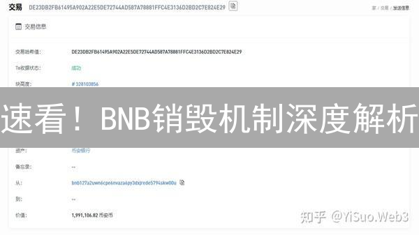 速看！BNB销毁机制深度解析：币安如何操盘价值？