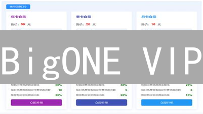 BigONE VIP：解锁专属特权，畅游加密货币世界